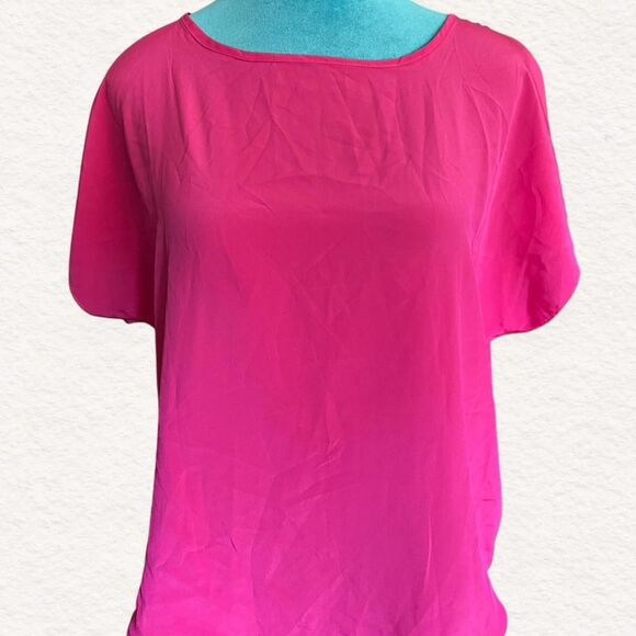 Y2K Pierre Cardin Women's Pink Blouse S barbiecore preppy - Picture 1 of 5